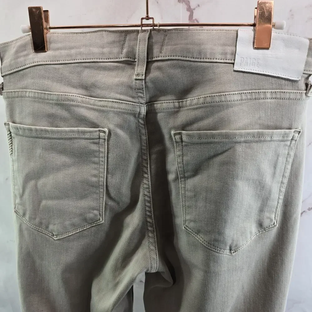 Paige Jeans Mens 29 X 34 Federal Slim Straight Stretch Denim Vintage Aged Beige